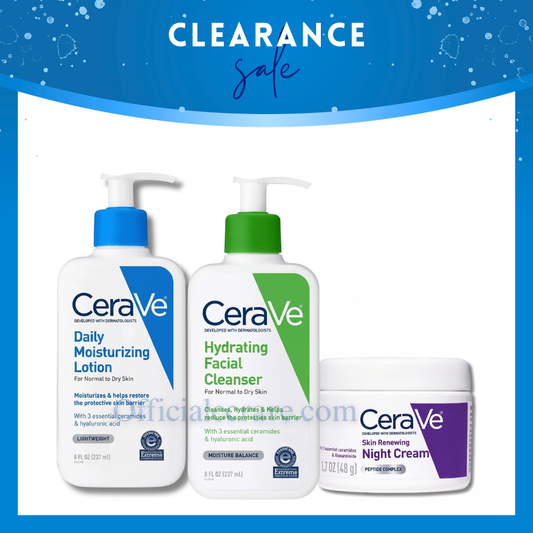 (Clearance Special Sale) CeraVe Moisturizer & Hydrating Facial Cleanser