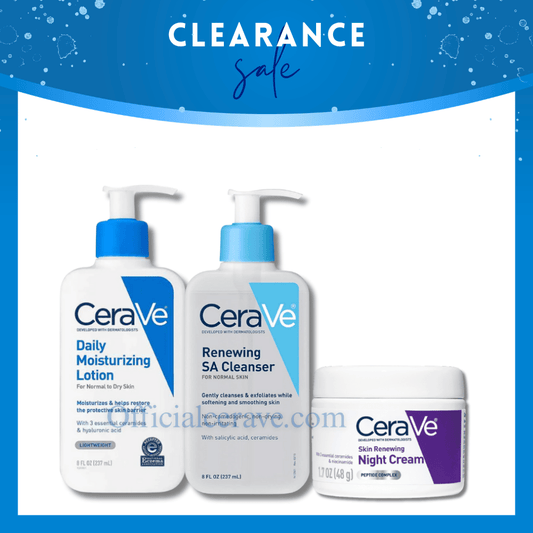(Clearance Special Sale) CeraVe Moisturizer & Renewing SA Cleanser
