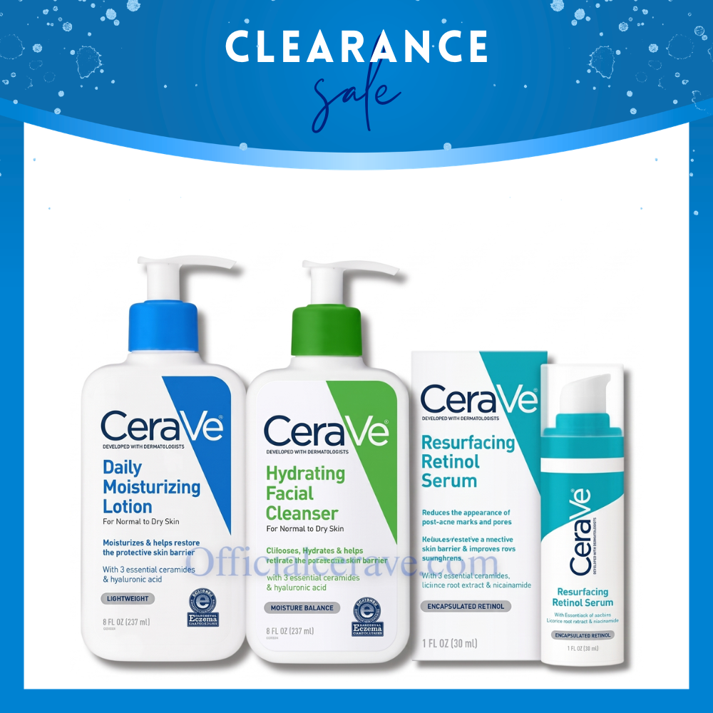 (Clearance Special Sale) CeraVe Moisturizer & Hydrating Facial Cleanser