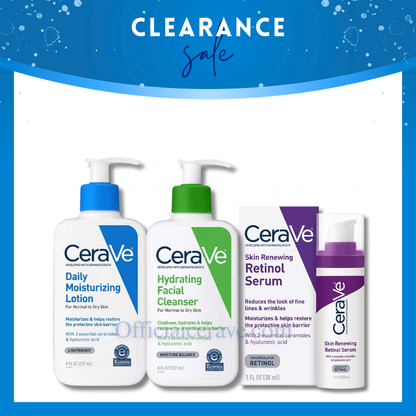 (Clearance Special Sale) CeraVe Moisturizer & Hydrating Facial Cleanser