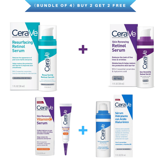 (Bundle of 4) Cerave Serums